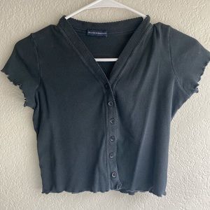 Brandy Melville black cropped top